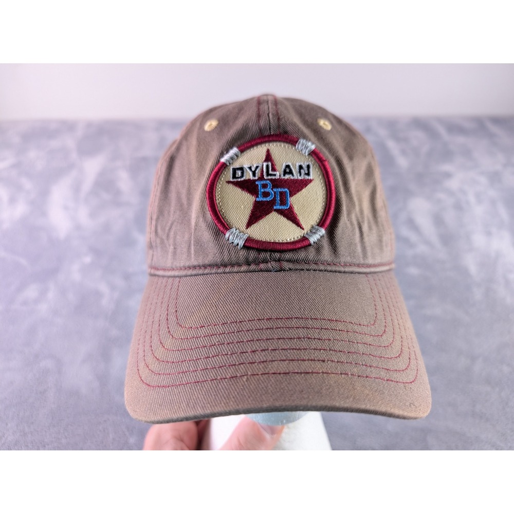 Bob Dylan BD Star Logo Baseball Cap Brown Snapback Hat Adjustable One Size